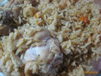 Рис с курицей в рукаве рецепт с фото