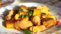 Курица с ананасами в маринаде рецепт с фото