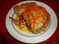 Курица тушеная с морковью рецепт с фото