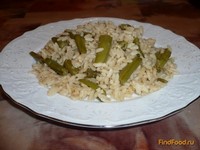 Рис со стручковой фасолью рецепт с фото