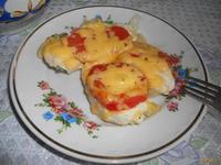 Куриная грудка запеченная с помидорами и сыром рецепт с фото