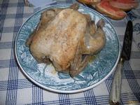 Курица запеченная с мандарином в рукаве