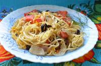 Спагетти с грибами и овощами рецепт с фото