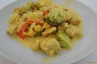 Куриное филе с овощами в соусе Карри рецепт с фото