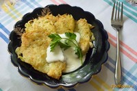 Деруны из молодого картофеля с рубленной курицей рецепт с фото