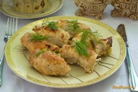 Рулетики из курицы с капустой рецепт с фото