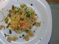 Спагетти с креветками и чесноком рецепт с фото