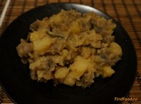 Картофель тушеный с шампиньонами рецепт с фото