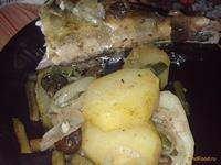 Рыба Терпуг запеченная с овощами рецепт с фото