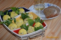 Закусочные шарики Мимоза рецепт с фото