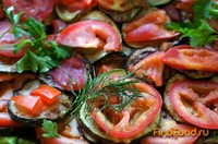 Жареные кабачки с томатом  рецепт с фото