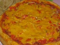 Пицца на творожном тесте рецепт с фото