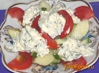 Теплый салат с картофелем рецепт с фото