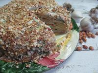 Закусочный торт из капустных листьев рецепт с фото