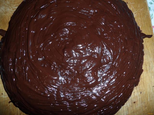 Постный шоколадно-вишневый пирог рецепт с фото 16-го шага 