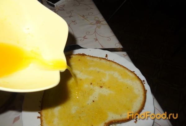Торт с киви и апельсином рецепт с фото 9-го шага 