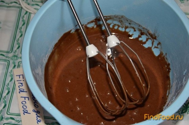 Шоколадно - кофейный кекс в кружке рецепт с фото 4-го шага 