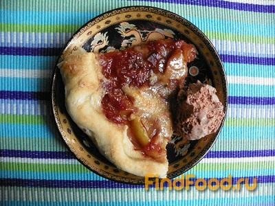 Пирог с яблоками и консервированными сливами рецепт с фото 19-го шага 