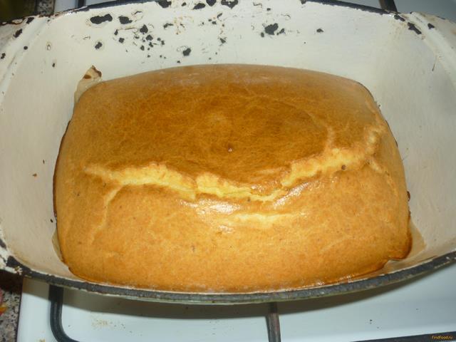Творожный кекс с вишней и заварным кремом рецепт с фото 14-го шага 