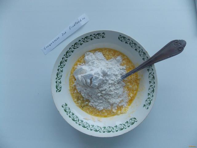 Творожно - ванильная ватрушка рецепт с фото 3-го шага 
