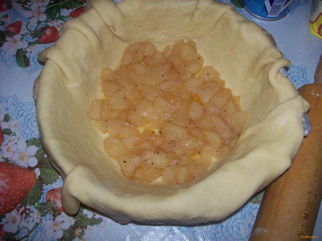 Яблочный пирог с корицей рецепт с фото 15-го шага 
