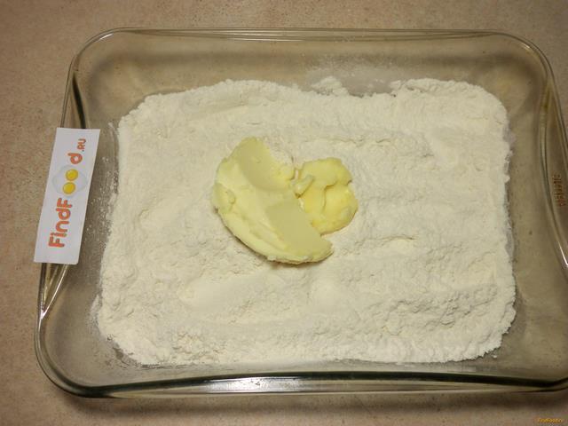 Сахарное песочное печенье рецепт с фото 1-го шага 