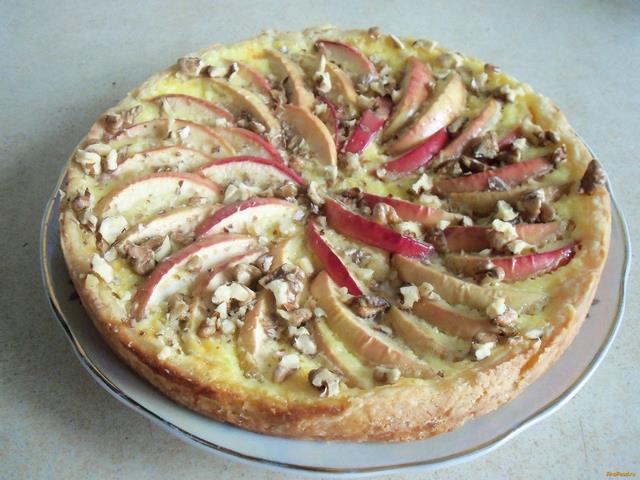 Яблочный пирог с орехами рецепт с фото 13-го шага 