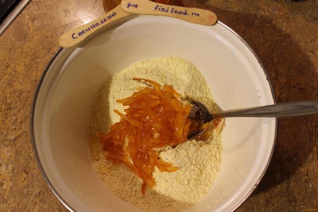 Кукурузные лепешки с апельсином рецепт с фото 2-го шага 