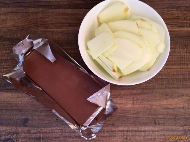 Галета с яблоками и шоколадом рецепт с фото 6-го шага 