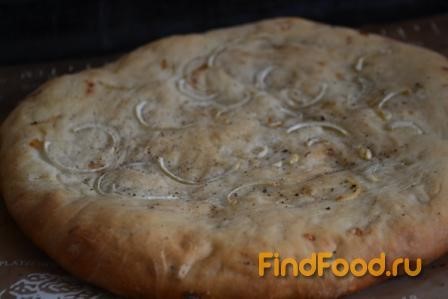 Луковая лепешка-хлеб рецепт с фото 6-го шага 