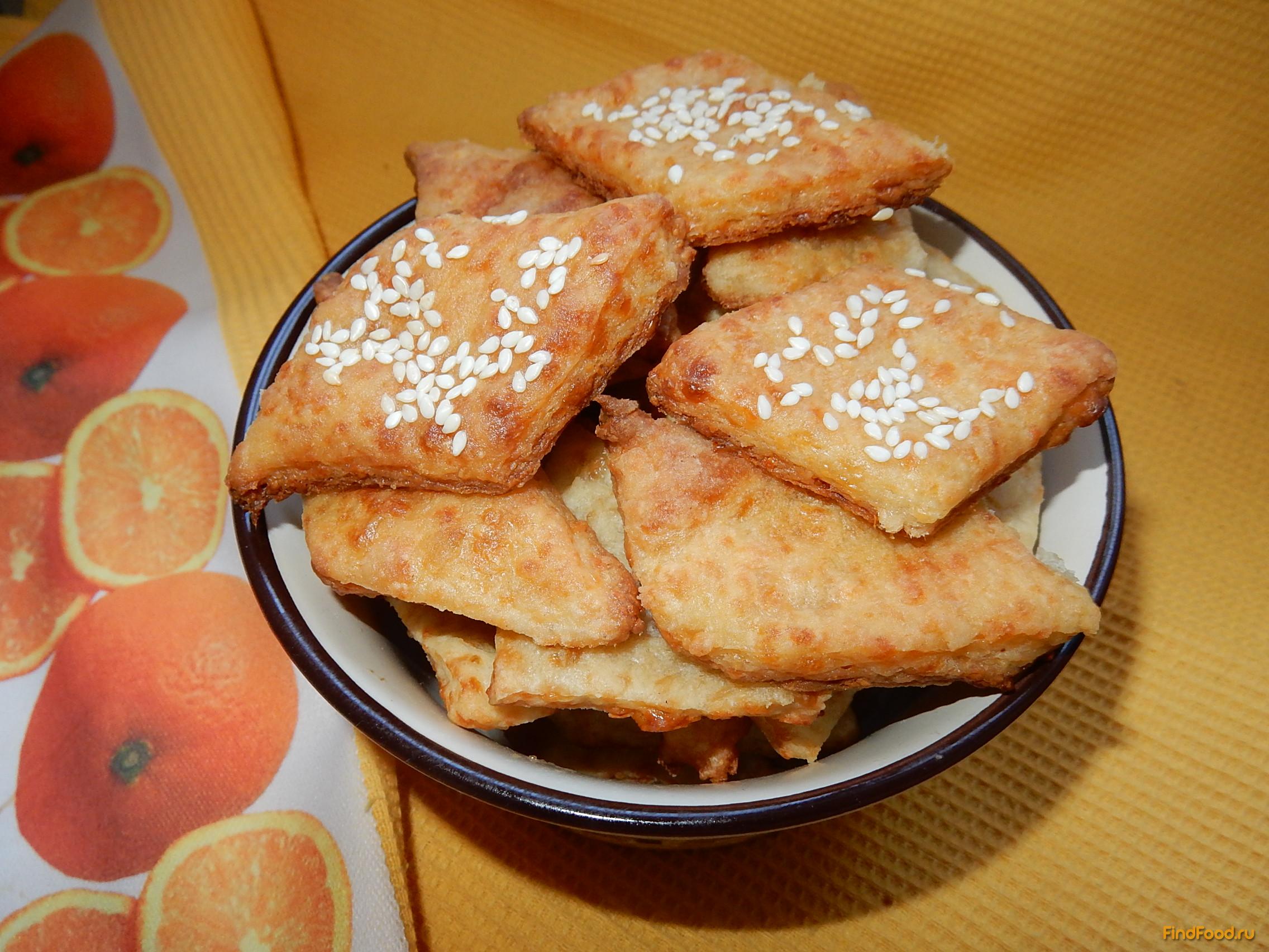 Сырное печенье с кунжутом рецепт с фото 12-го шага 