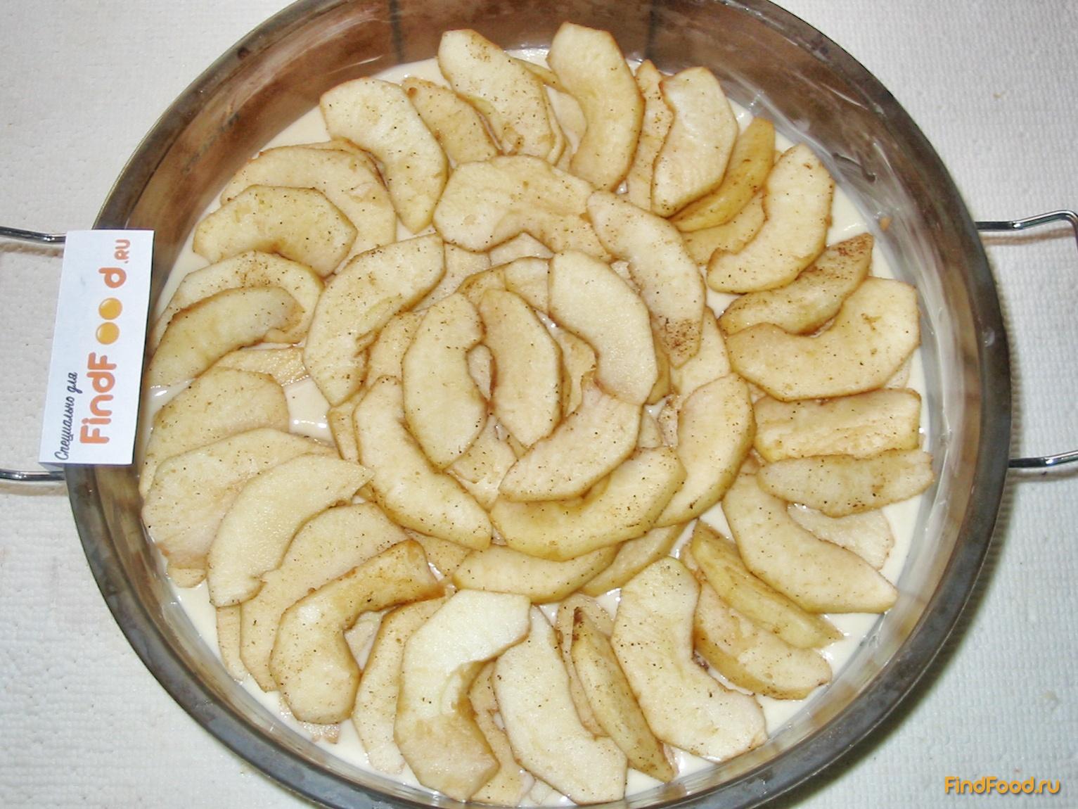 Яблочный пирог на кефире рецепт с фото 9-го шага 