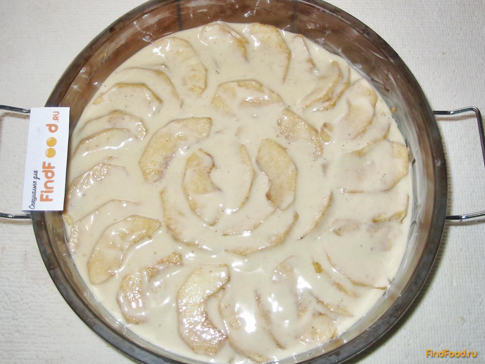 Яблочный пирог на кефире рецепт с фото 10-го шага 