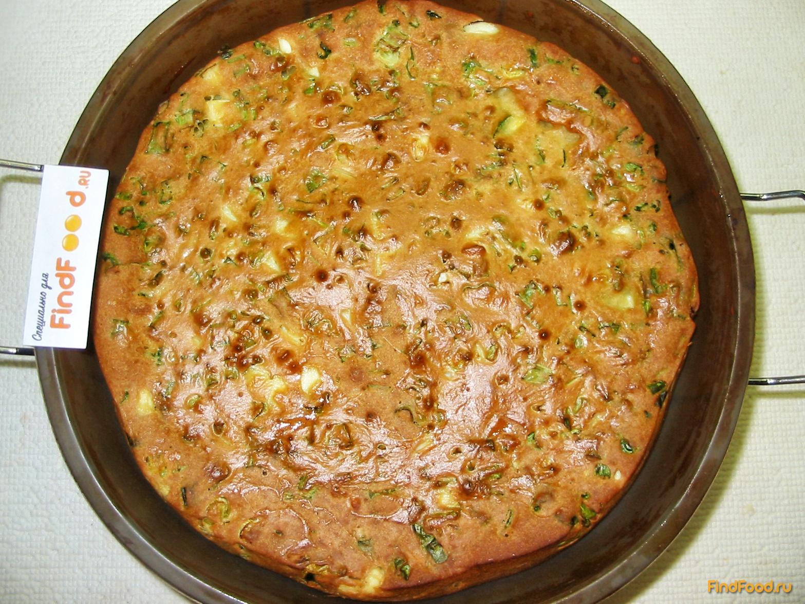 Заливной пирог с яйцами и зелёным луком рецепт с фото 12-го шага 