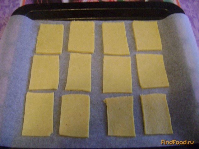 Печенье с сырным вкусом рецепт с фото 8-го шага 