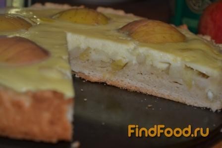 Заливной яблочный пирог рецепт с фото 5-го шага 