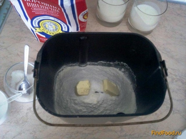 Молочно-кефирный хлеб в хлебопечке рецепт с фото 4-го шага 