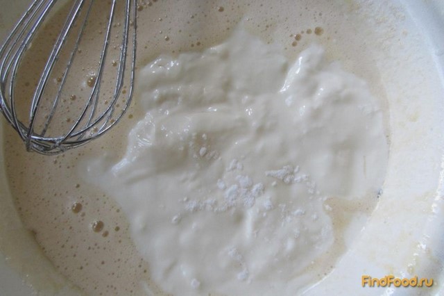 Пирог с персиковой начинкой на скорую руку рецепт с фото 3-го шага 
