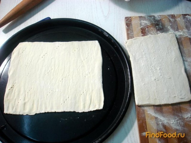 Слоёный пирог с творогом и шпинатом рецепт с фото 5-го шага 