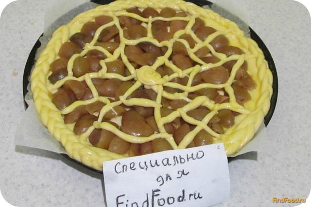 Пирог из консервированных персиков рецепт с фото 10-го шага 