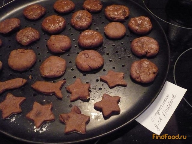 Шоколадное печенье с изюмом на рассоле рецепт с фото 5-го шага 