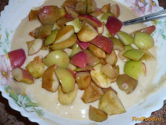 Пирог с яблоками на кислом молоке рецепт с фото 4-го шага 