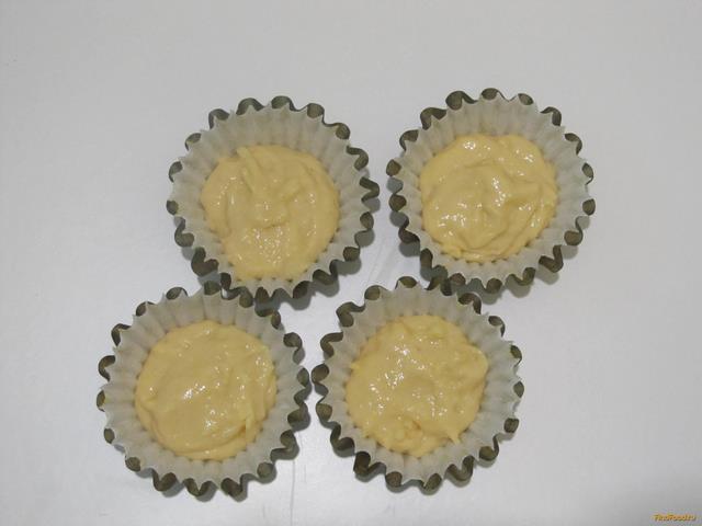 Капкейк сырный с сырно-сметанным кремом рецепт с фото 6-го шага 