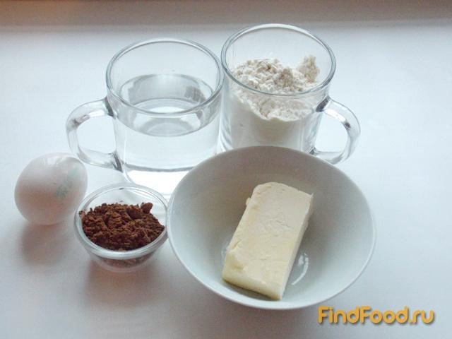 Шоколадные эклеры со сливочным сыром рецепт с фото 1-го шага 