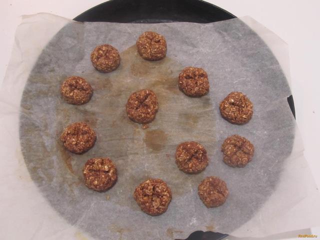 Шоколадно-овсяное печенье рецепт с фото 4-го шага 