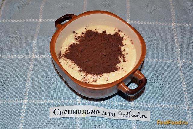 Запеканка творожно-шоколадная с вишней рецепт с фото 4-го шага 