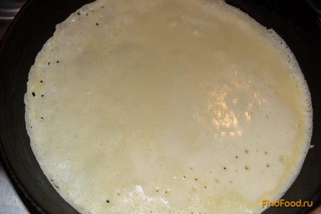 Блинчики нежные с ананасовым кремом рецепт с фото 5-го шага 