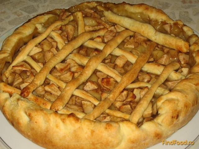 Яблочный слоеный пирог с корицей рецепт с фото 8-го шага 