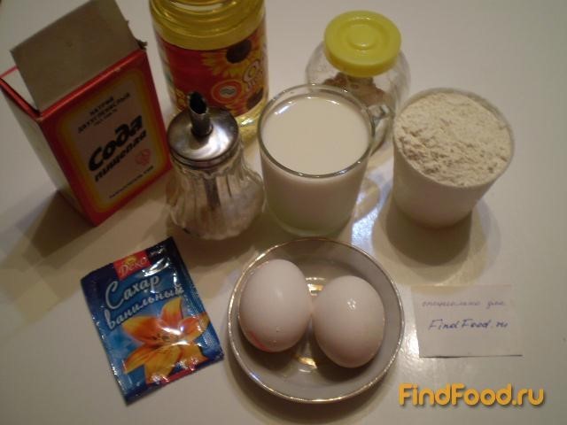 Оладьи на молоке с корицей рецепт с фото 1-го шага 