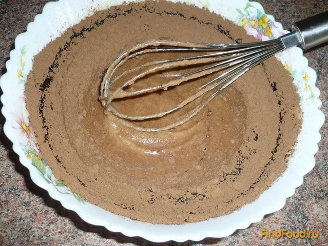 Постный шоколадный манник рецепт с фото 4-го шага 